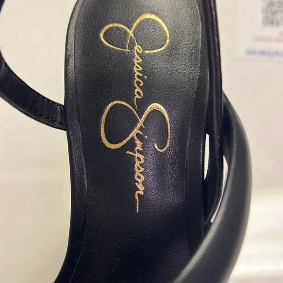 Black Strappy Wedge Sandals - Picture 2 of 5